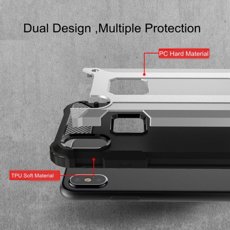 Husa iPhone XS Max Techsuit Hybrid Armor, gri