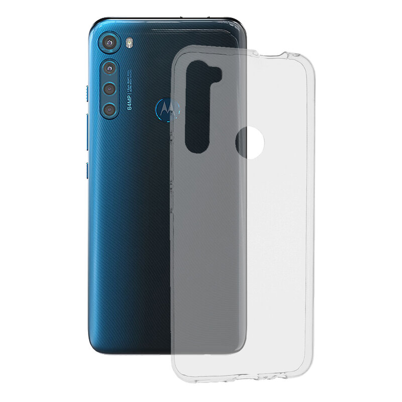 Husa Motorola One Fusion Plus Techsuit Clear Silicone, transparenta