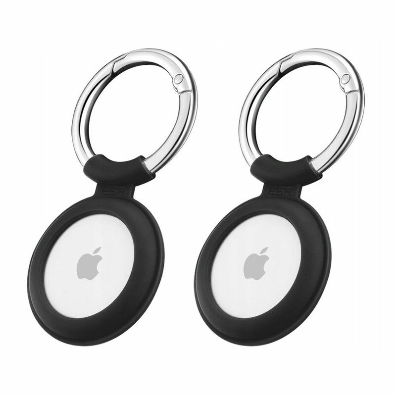 [Pachet 2x] Husa Apple AirTag Loop ESR Cloud tip breloc chei, negru