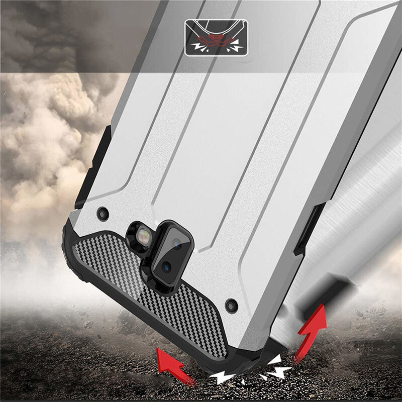 Husa Samsung Galaxy J6 Plus Techsuit Hybrid Armor, negru