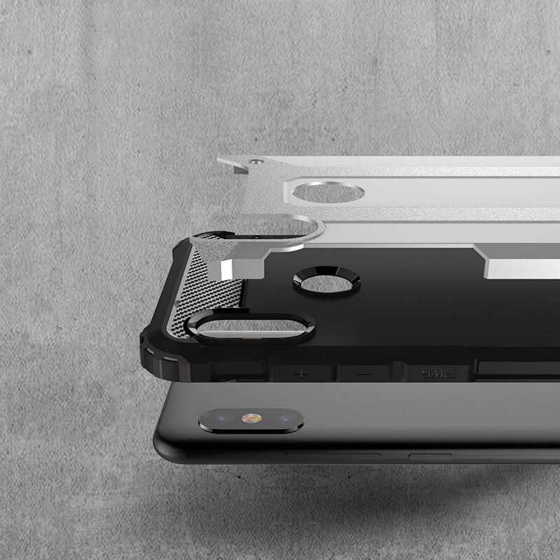 Husa Xiaomi Redmi 6 Pro Mobster Hybrid Armor - Argintiu