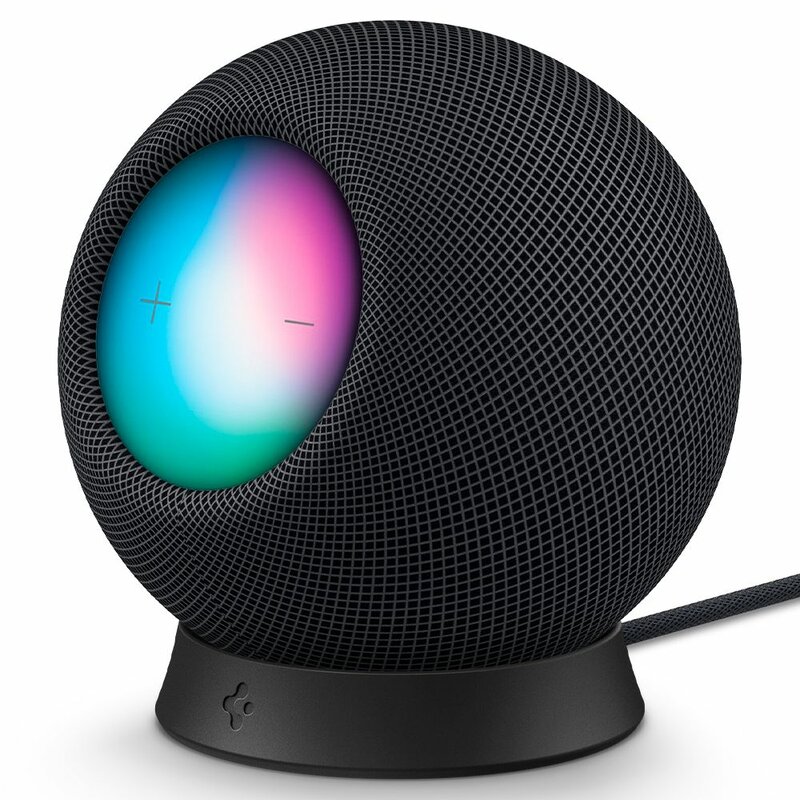 Suport Apple HomePod Mini stand Spigen Silicone Fit, negru