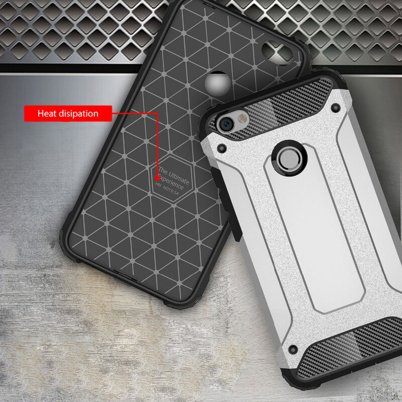 Husa Xiaomi Redmi Note 5A Mobster Hybrid Armor - Argintiu