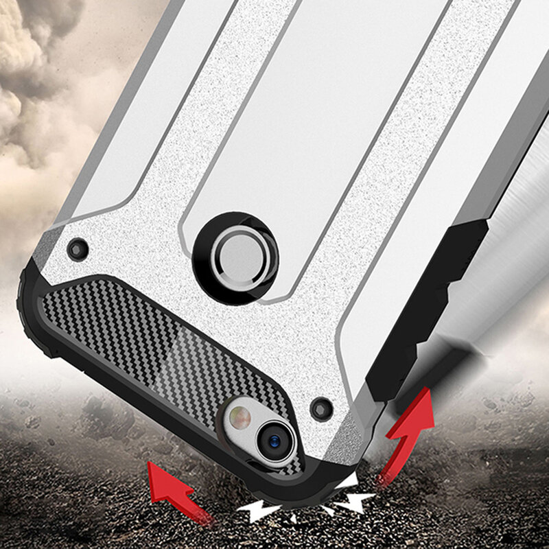 Husa Xiaomi Redmi Note 5A Mobster Hybrid Armor - Argintiu