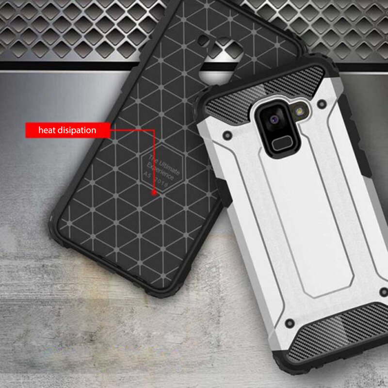 Husa Samsung Galaxy A8 Plus 2018 A730 Techsuit Hybrid Armor, negru