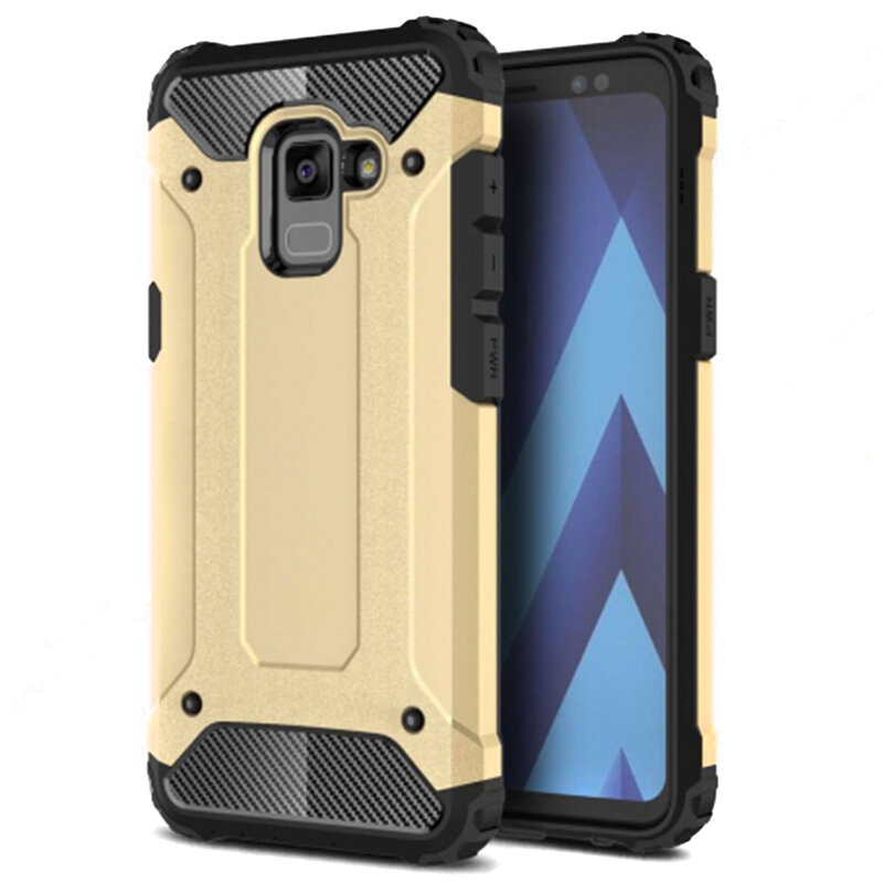 Husa Samsung Galaxy A8 Plus 2018 A730 Mobster Hybrid Armor - Auriu