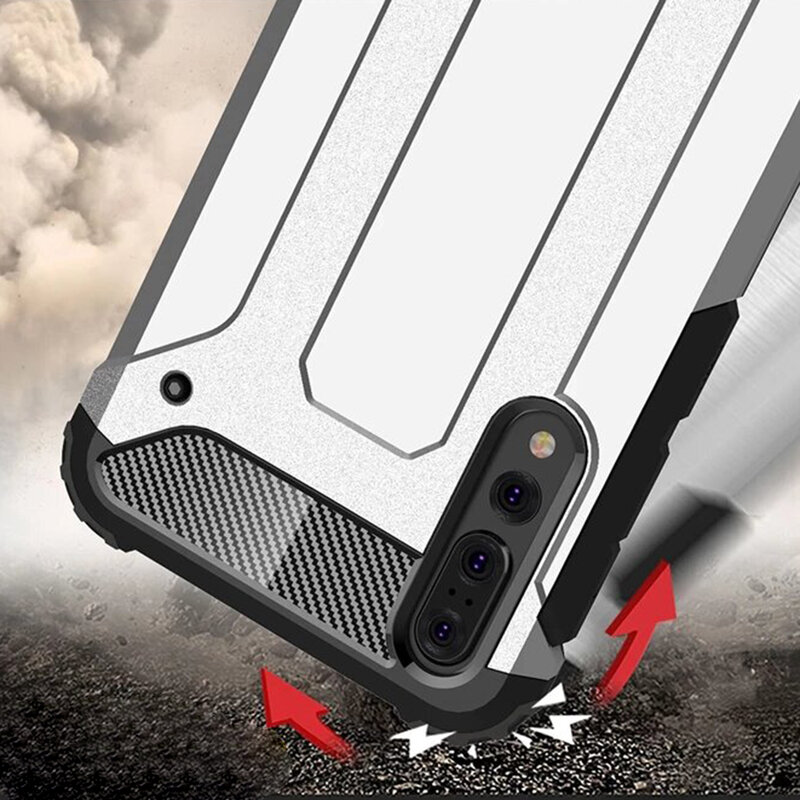 Husa Huawei P20 Pro Techsuit Hybrid Armor, negru