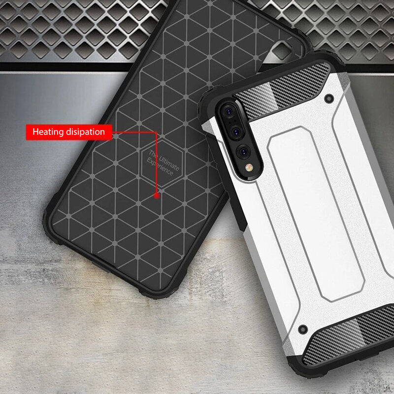 Husa Huawei P20 Pro Techsuit Hybrid Armor, negru