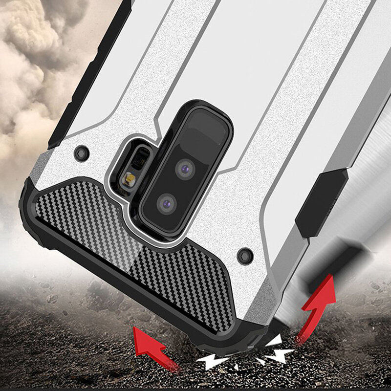 Husa Samsung Galaxy S9 Plus Techsuit Hybrid Armor, negru