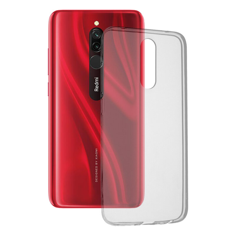 Husa Xiaomi Redmi 8 Techsuit Clear Silicone, transparenta