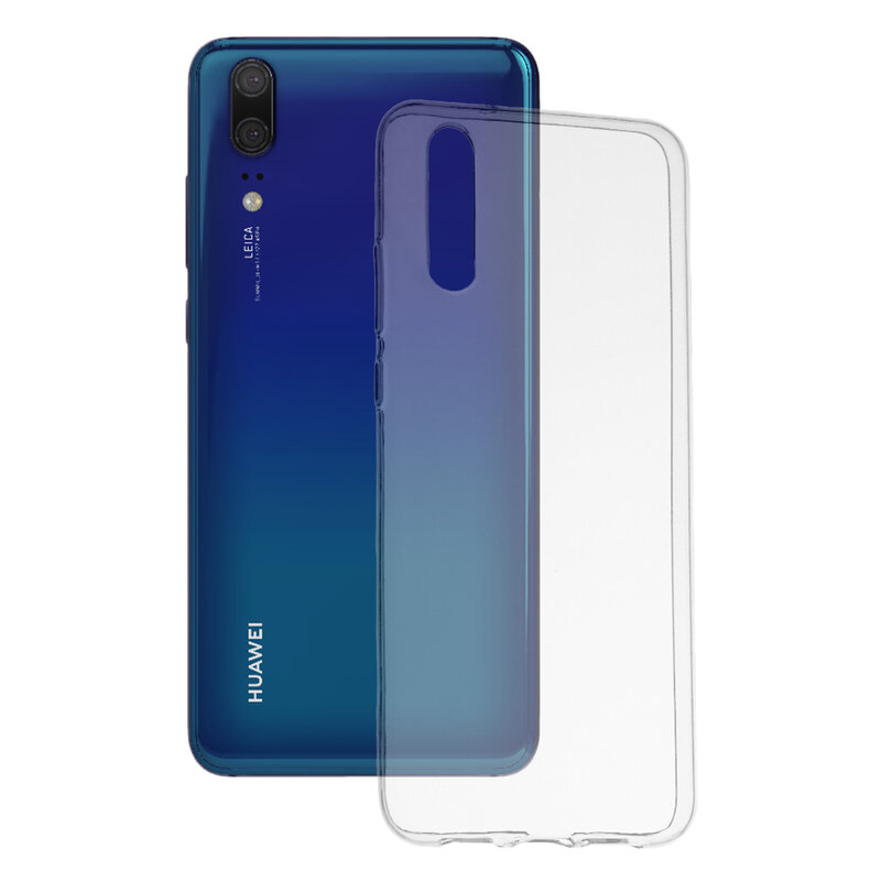 Husa Huawei P20 Techsuit Clear Silicone, transparenta