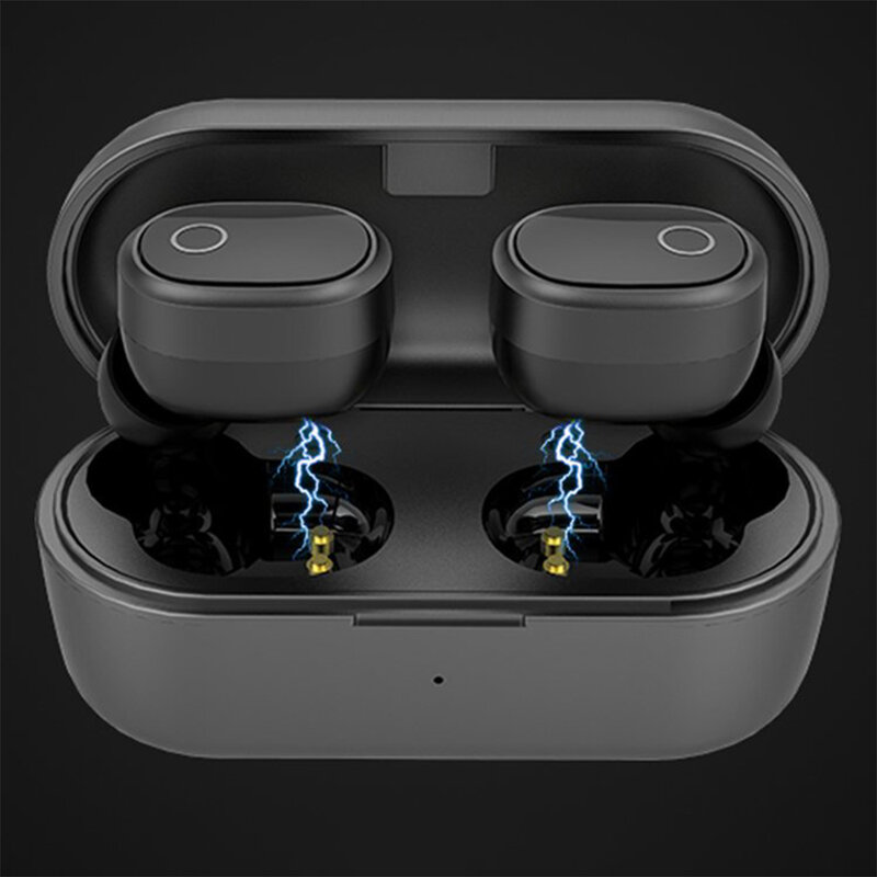 Casti wireless in-ear Ausdom TW01S, active noise cancelling, negru