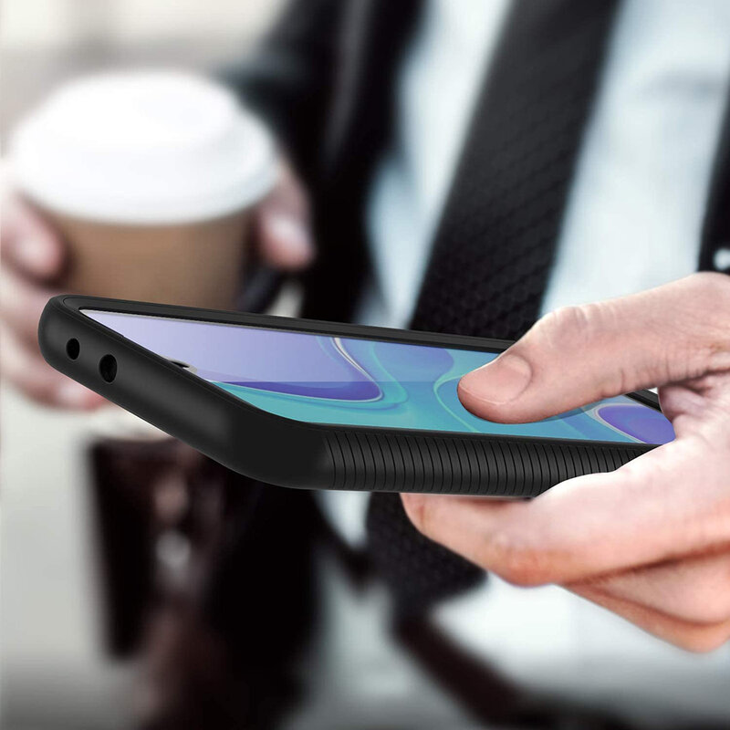 [Pachet 360°] Husa + Folie Xiaomi Redmi 9 Techsuit Defense, negru