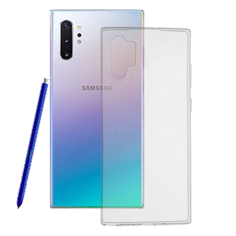 Husa Samsung Galaxy Note 10 Plus Techsuit Clear Silicone, transparenta