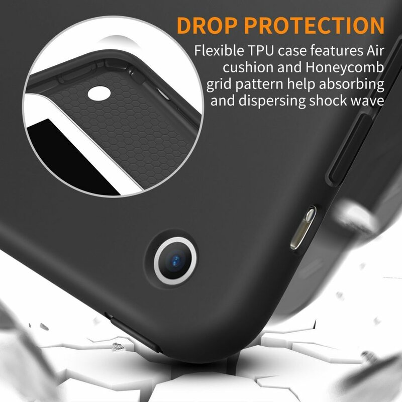 Husa Apple iPad 2 A1395/A1396/A1397 Tech-Protect Smartcase Soft Flexible Back - Black