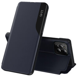 Husa Oppo Find X3 Pro Eco Leather View Flip Tip Carte - Albastru