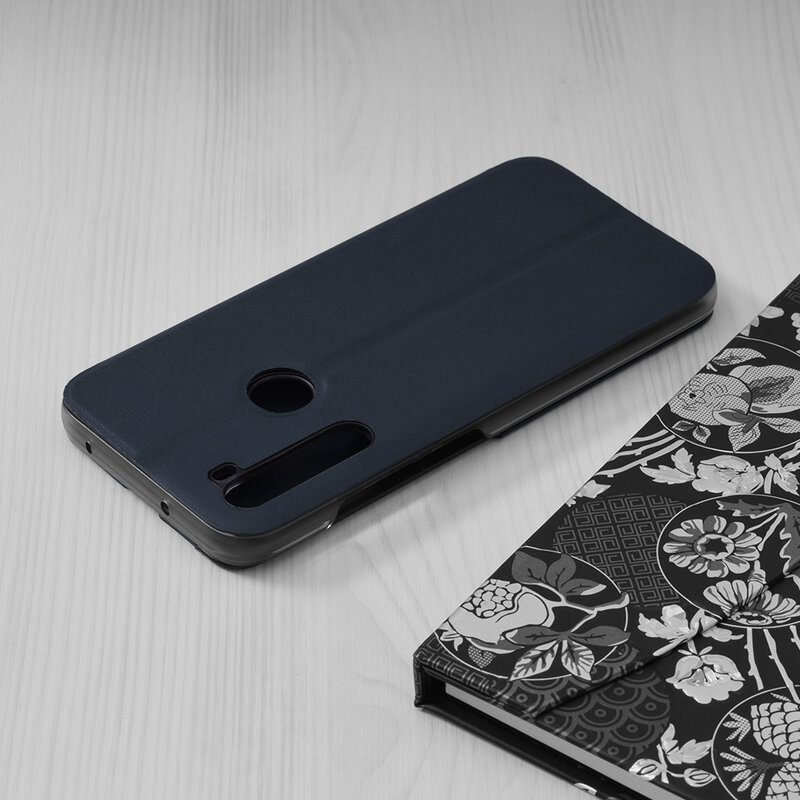 Husa Xiaomi Redmi Note 8 Eco Leather View Flip Tip Carte - Albastru