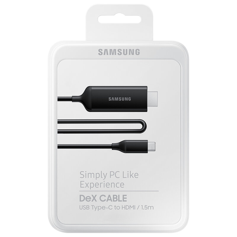 Cablu Samsung DeX USB-C la HDMI, 1.5m, negru, EE-I3100FBEGWW