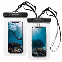 [Pachet 2x] Husa subacvatica telefon waterproof Spigen A601, clear