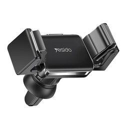 Suport telefon auto Yesido C114, prindere grila ventilatie, negru
