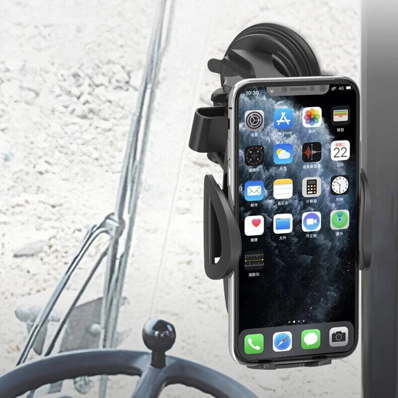 Suport telefon auto, extensibil cu ventuza Yesido C111, negru