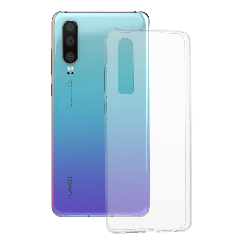 Husa Huawei P30 Techsuit Clear Silicone, transparenta