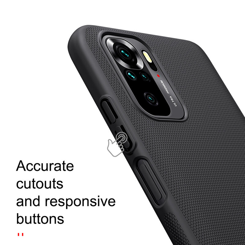 Husa Xiaomi Redmi Note 10S Nillkin Super Frosted Shield, negru
