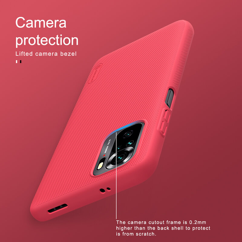 Husa Xiaomi Redmi Note 10S Nillkin Super Frosted Shield, albastru