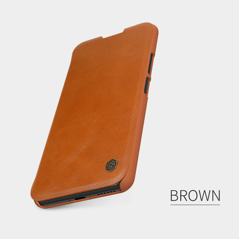 Husa Xiaomi Mi 11 Lite Nillkin QIN Leather, maro