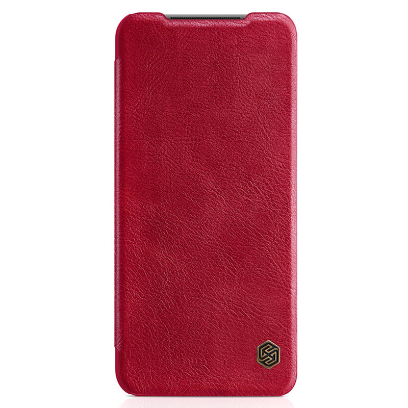 Husa Xiaomi Redmi Note 10 4G Nillkin QIN Leather, rosu
