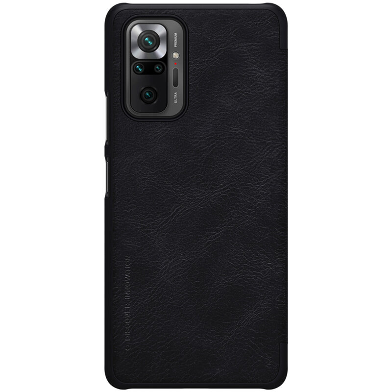 Husa Xiaomi Redmi Note 10 Pro Nillkin QIN Leather, negru