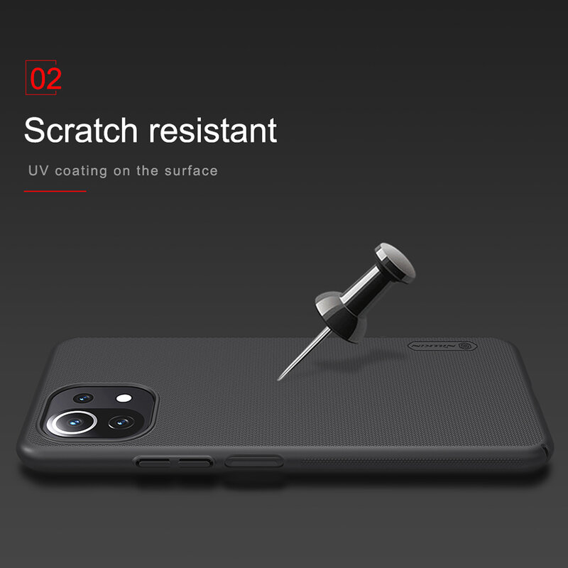 Husa Xiaomi Mi 11 Lite Nillkin Super Frosted Shield, albastru