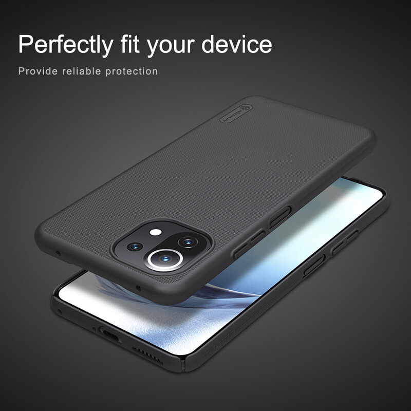 Husa Xiaomi Mi 11 Lite Nillkin Super Frosted Shield, albastru