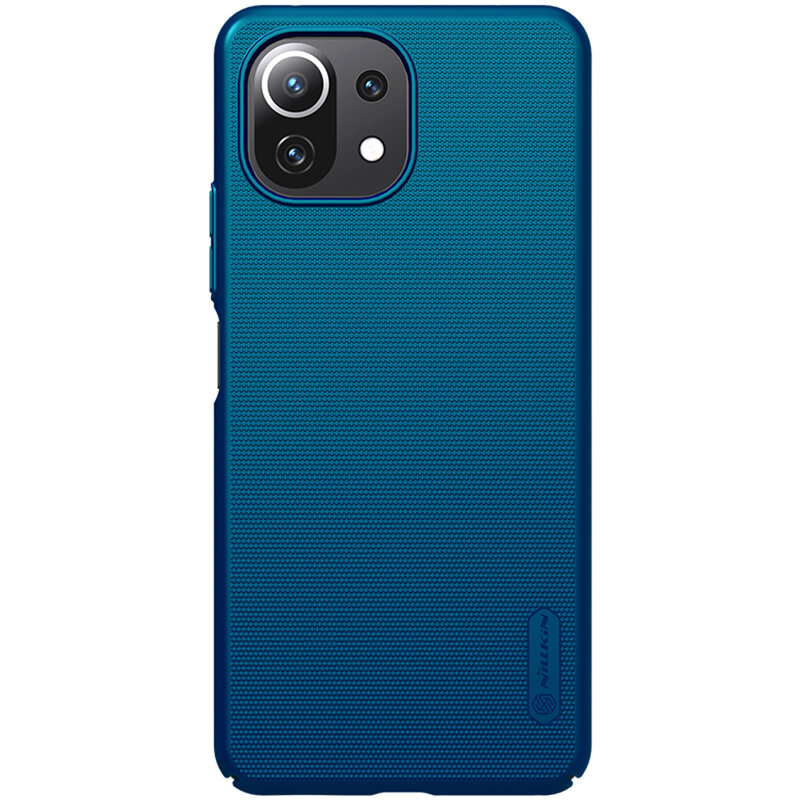 Husa Xiaomi Mi 11 Lite Nillkin Super Frosted Shield, albastru