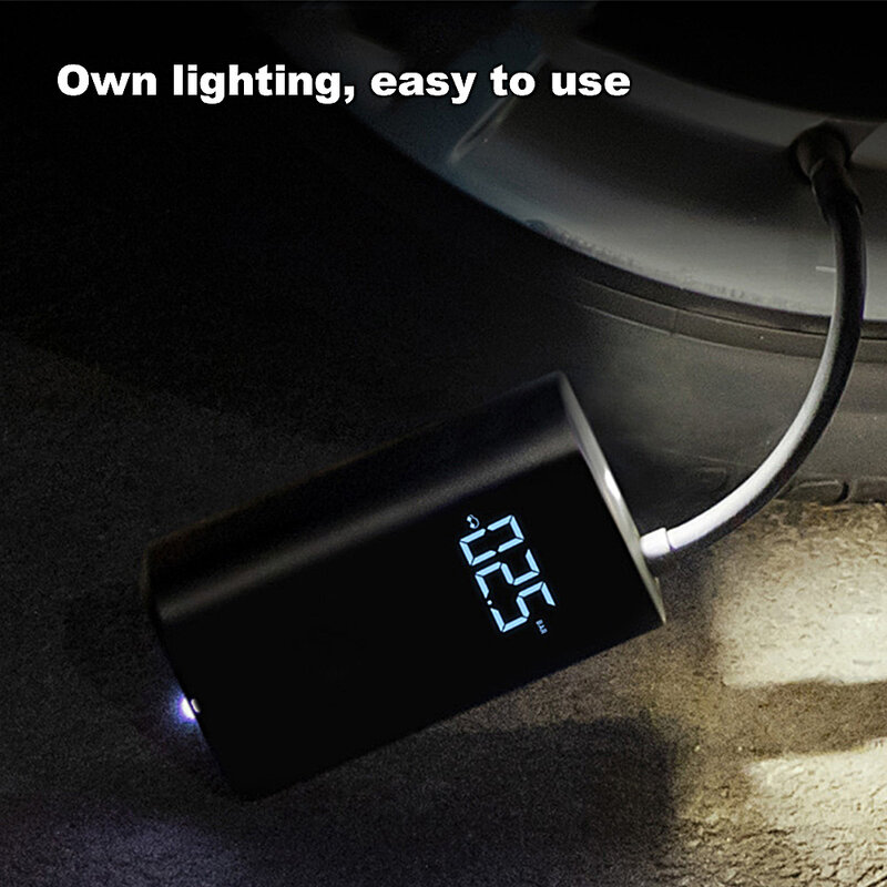 Compresor auto Xiaomi Mi Portable Electric, 2000 mAh, negru