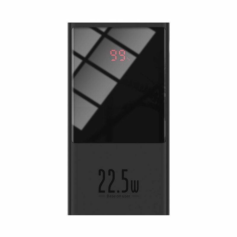 Baterie externa 10000mah Baseus, USB-C, 22.5W, negru, PPMN-A01