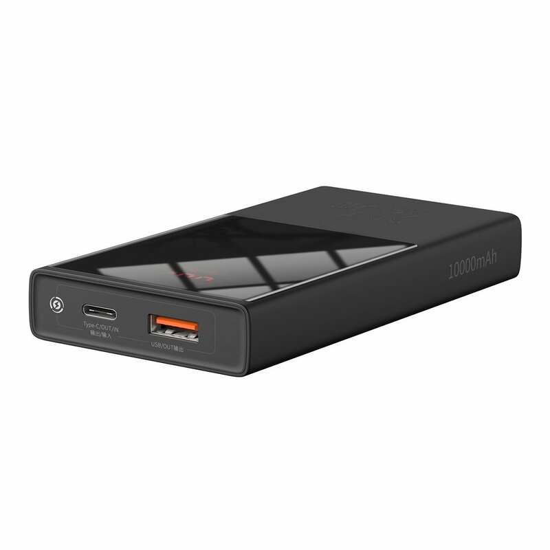 Baterie externa 10000mah Baseus, USB-C, 22.5W, negru, PPMN-A01