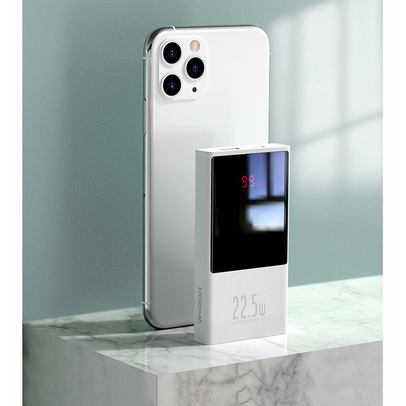 Baterie externa 10000mah Baseus, USB-C, 22.5W, negru, PPMN-A01