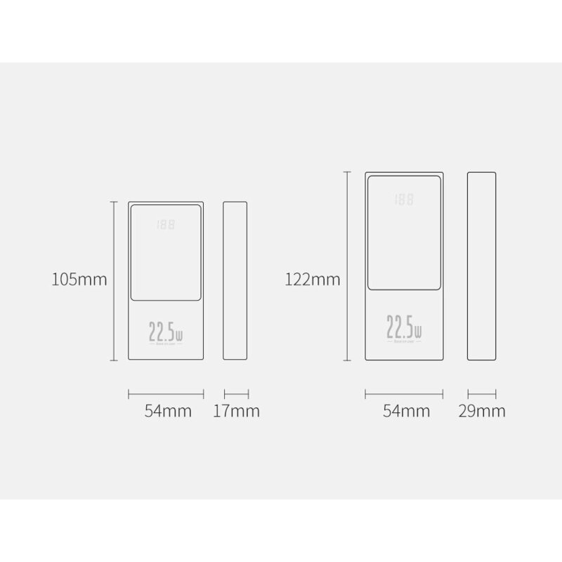 Baterie externa 10000mah Baseus, USB-C, 22.5W, negru, PPMN-A01
