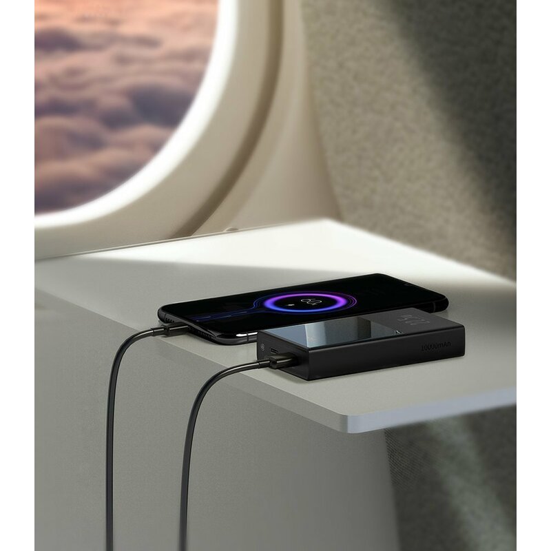 Baterie externa 10000mah Baseus, USB-C, 22.5W, negru, PPMN-A01