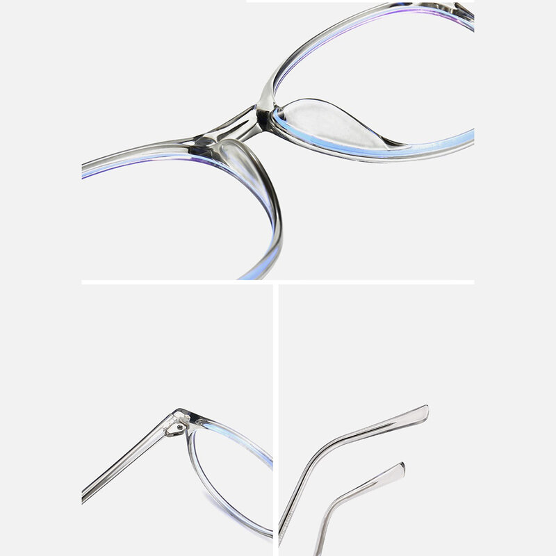 Ochelari rotunzi unisex antireflex cu lentile protectie calculator, F8551-C7