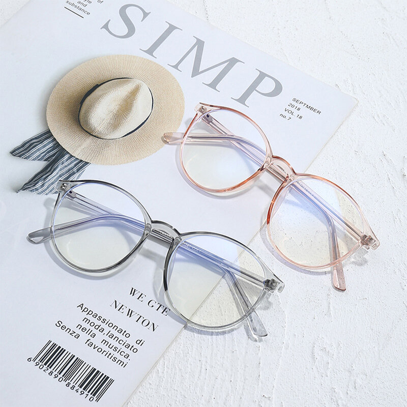 Ochelari rotunzi unisex antireflex cu lentile protectie calculator, F8551-C7