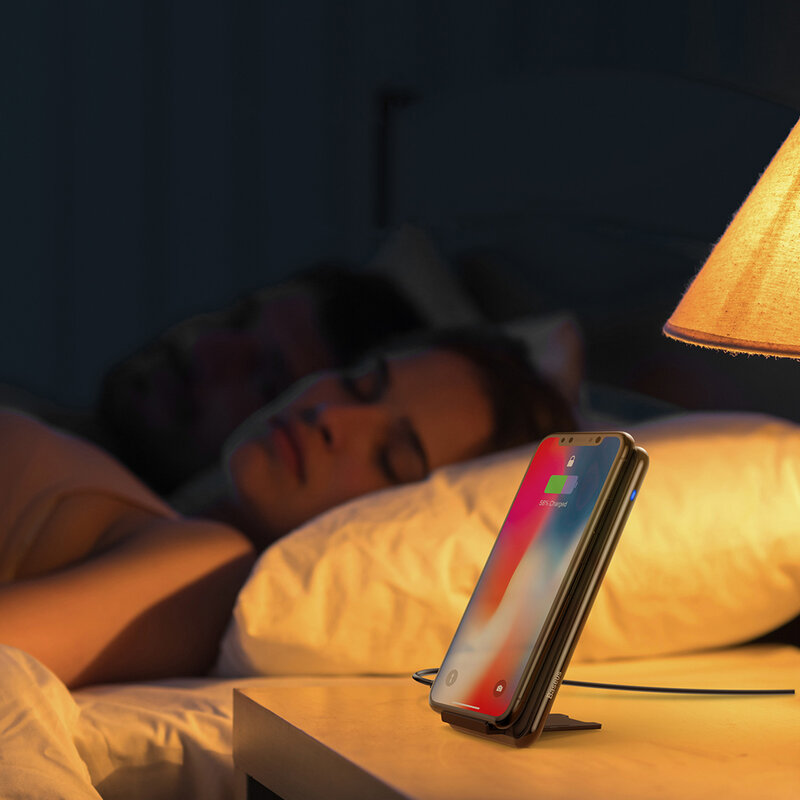 Incarcator wireless Baseus, suport telefon birou, WXHSD-B01