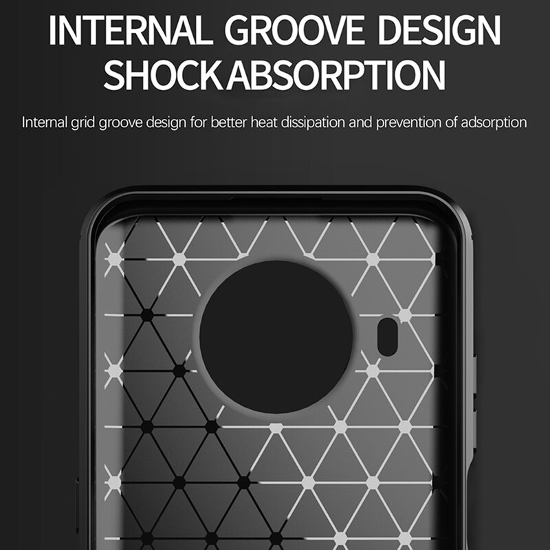 Husa Nokia X10 Techsuit Carbon Silicone, negru