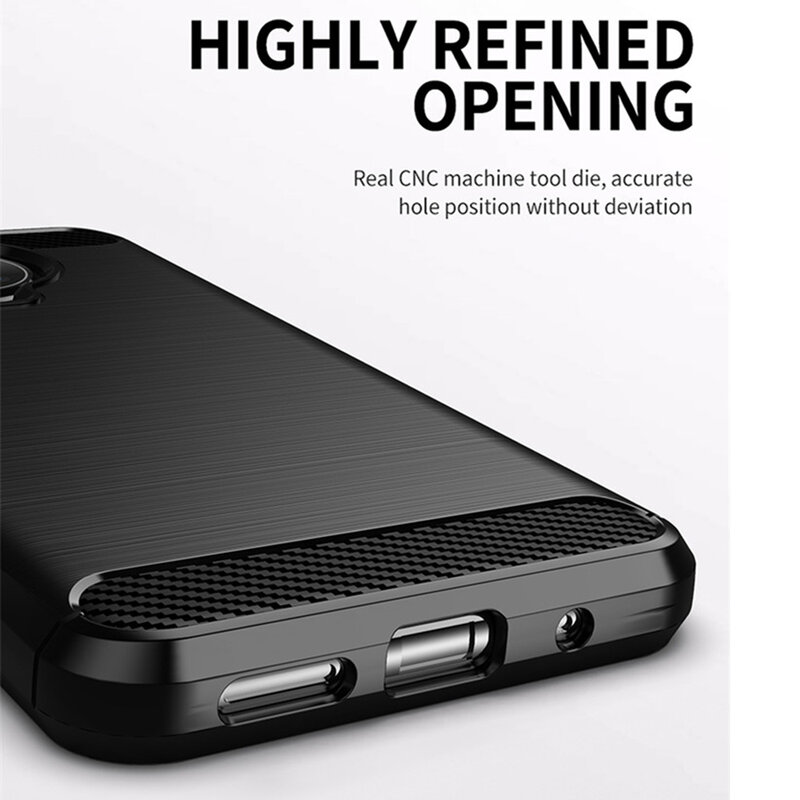 Husa Nokia G10 Techsuit Carbon Silicone, negru