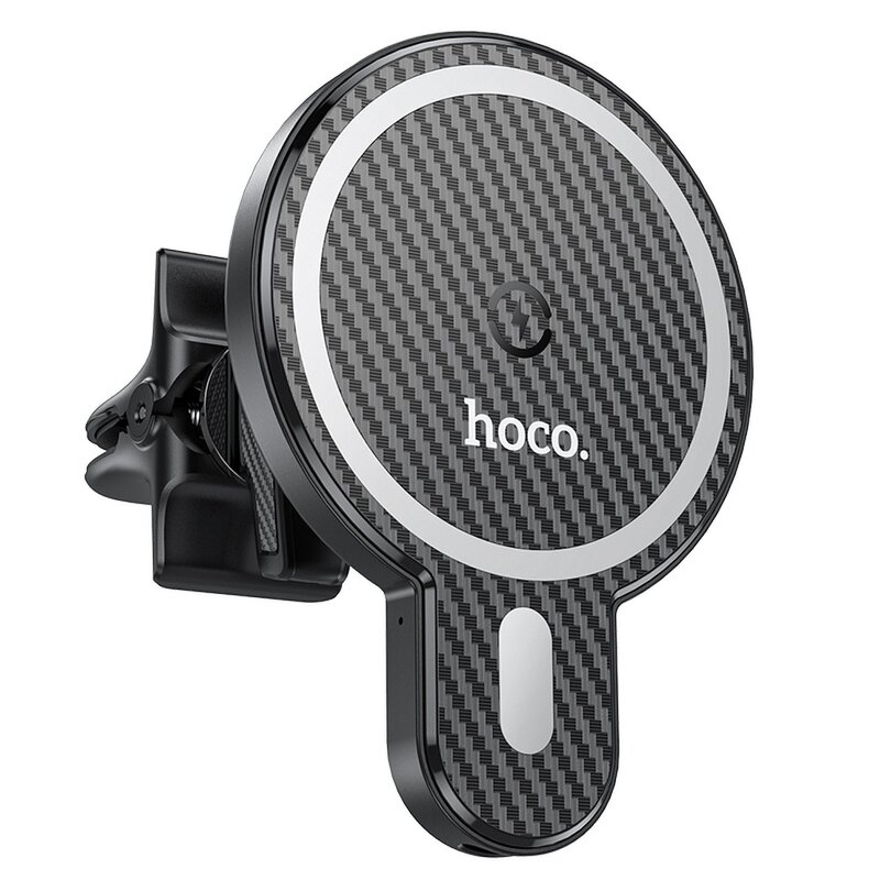Suport auto MagSafe Hoco CA85, incarcator wireless, 15W, negru