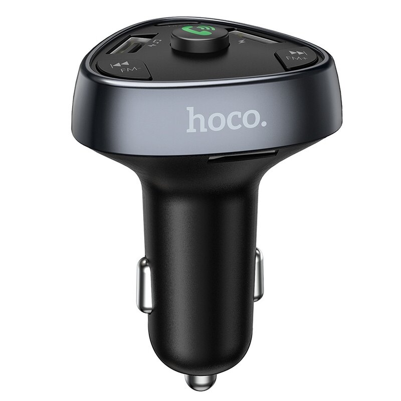 Modulator FM Bluetooth Hoco E51, 2xUSB + Type-C PD18W, negru