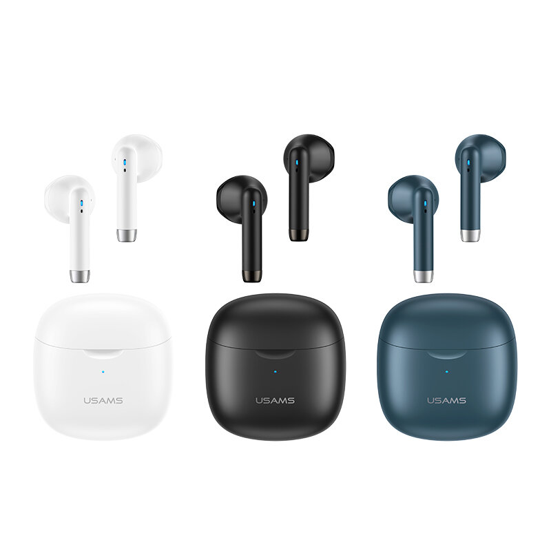 Casti wireless in-ear Usams, TWS earbuds, Bluetooth, negru, IA04
