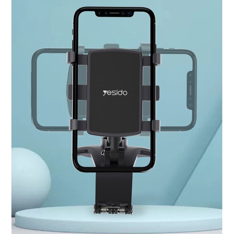 Suport telefon auto aligator, clema prindere bord Yesido C101