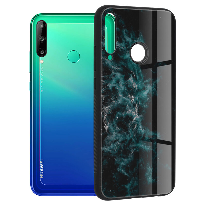 Husa Huawei P40 Lite E Techsuit Glaze, Blue Nebula